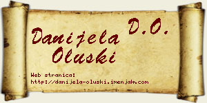 Danijela Oluški vizit kartica